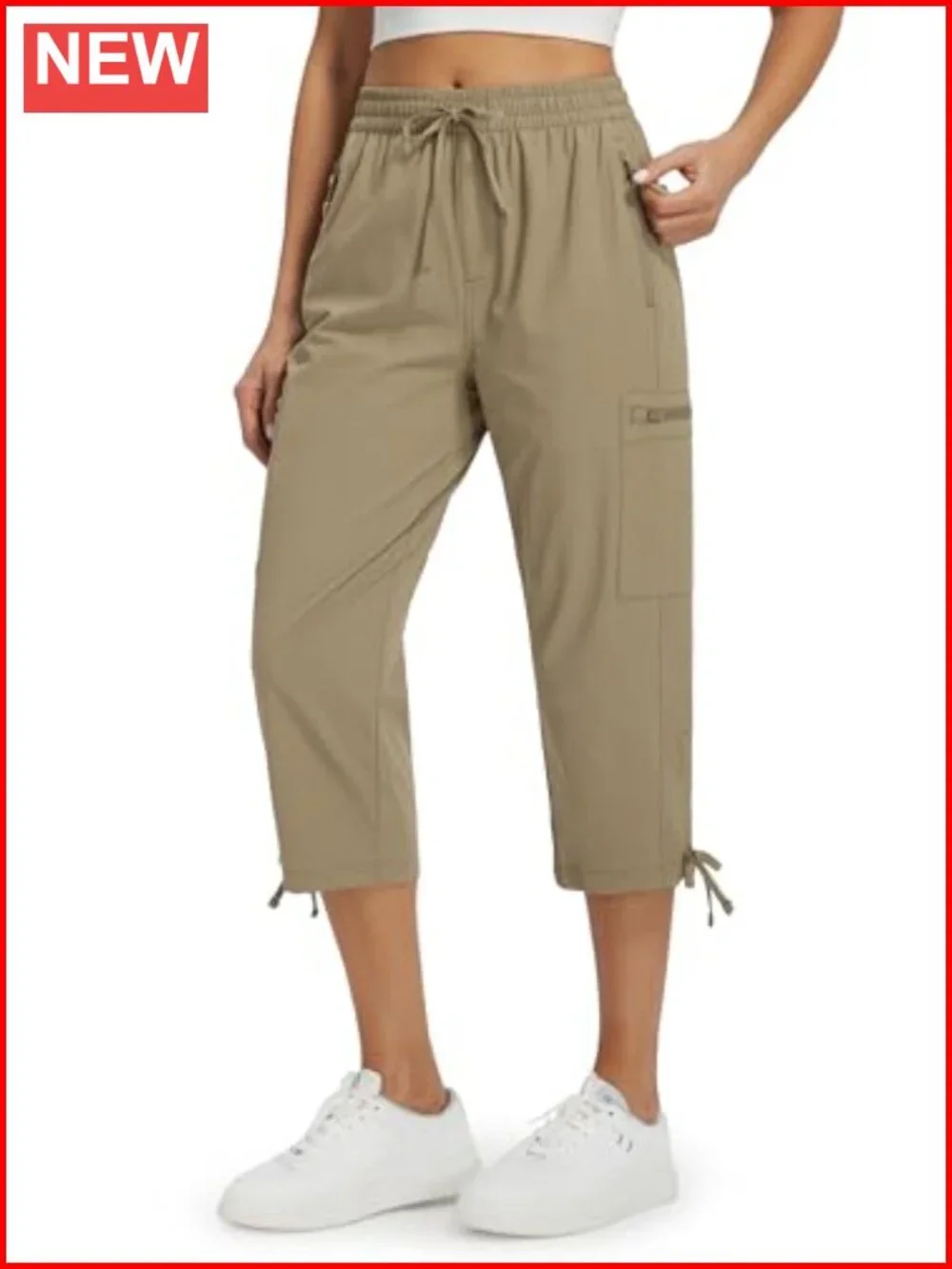 Women's Hiking Capri Pants Quick Dry Zipper Pockets